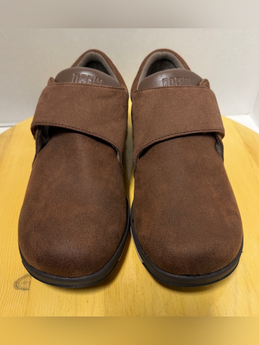 Drew Moonwalk Women Brown Stretch Leather Comfort Orthopedic Walking Shoes 9.5WW